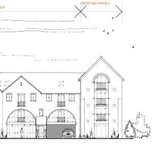 architectural drawing of a proposed wharf